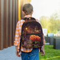 thumbnail image 5 of Uemuo Butterfly Sitting on a Flower Printed Student Durable Water-resistant Backpack,Travel Backpack,Outdoor Activities Backpack, Laptop Backpack, Multi-compartment Backpack, 5 of 5