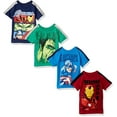 thumbnail image 2 of Marvel Little Boys' 4-Pack Avengers T-Shirts, Multi, 2t, 2 of 2