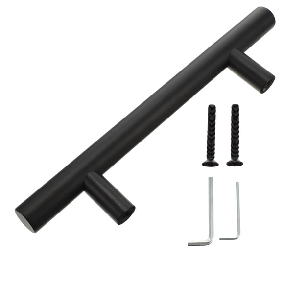 WHAMVOX 1Pack Interior Door Handles Wooden Black for Bedroom Furniture