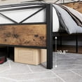 thumbnail image 4 of Queen Size Bed Frame, Heavy Duty Platform Bed Frame Queen with Headboard and Metal Slats Support, No Box Spring Needed, Rustic Brown, 4 of 7
