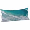 thumbnail image 2 of Dark Teal Beach Body Pillow Covers 20"x60", Summer Sea Waves Coastal Nautical Soft Brushed Microfiber Breathable Throw Pillow Covers, Pillowcase with Zipper for Couch Sofa Bedroom Living Room, 2 of 9