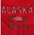 thumbnail image 2 of Alaska AL State Establish 1959 Unisex Plus Fleece Graphic Hoodie Brisco Brands 3X, 2 of 5