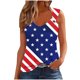 thumbnail image 2 of Puntoco Camisetas sin mangas para mujer Camiseta sin mangas de color liso para mujer Camiseta sin mangas holgada, 2 of 4