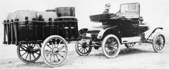 Rear View Of A Milk