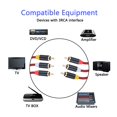 thumbnail image 4 of Cable Rca De Audio Y Vídeo De 10 Pies, 3 Rca Macho A 3 Rca Macho, Cable Av Compuesto Chapado En Oro De 24 Quilates, Compatible Con Decodificador, Amplificador De Altavoz, Reproductor De Dvd Y Más (10, 4 of 5