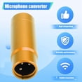 thumbnail image 4 of Adaptador de Alimentación Fantasma de Micrófono Mezclador de Audio para Micrófono de Condensador Adaptador de Micrófono XLR de 48 V 3,5 mm Dorado, 4 of 5