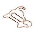 thumbnail image 3 of 20pcs Shaped Paper Clips Animal Dog Shapes Rose Gold Light Portable Fun Organizing Metal Clips for Documents, 3 of 3