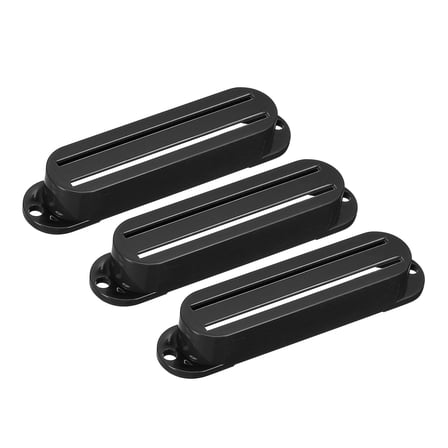 Uxcell Guitar Pickup Cover Double Coil Pickup Plastic Closed Shell for Guitar Black 3 Pack
