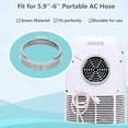 thumbnail image 5 of 5.9-6 Inch Portable Air Conditioner Exhaust Hose Coupler - Window Adapter Connector - ABS Material - for Clockwise/Counterclockwise Hoses - 2 Pcs, 5 of 6