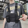 thumbnail image 3 of CZDLDNXS Multi-Pocket Chest Rig Bag Utility Vest Chest Bag for Men Hands Free Radio Front Pack Pouch Hip Hop Chest Pack Functional Tactical Harness for Women Running Exercise Hiking Camping, 3 of 5