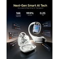 thumbnail image 2 of Audífonos de Traducción AI en Tiempo Real 144 Idiomas Más de 50 Horas de Reproducción Audífonos Inalámbricos Audífonos Bluetooth para Viajes Reuniones de Negocios Aprendizaje Blanco, Regalos para la Familia, 2 of 8