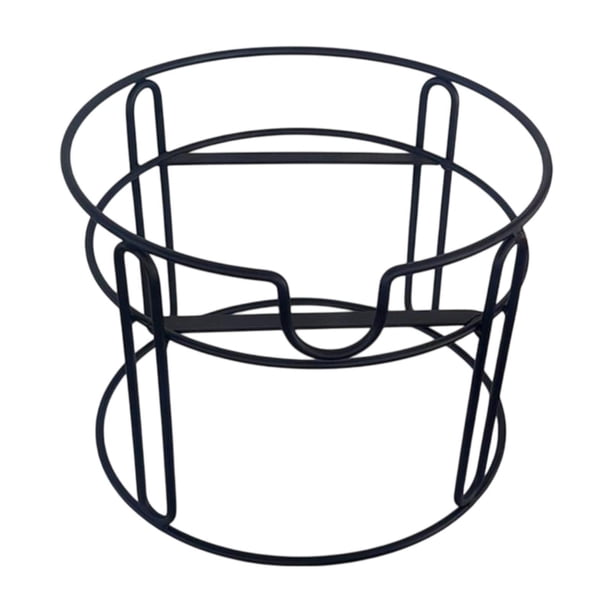 Dispensador de dispensador de jugo de jugo de soporte de hierro resistente jarra de agua redonda de agua Cesta de bebidas para bebidas para jardín