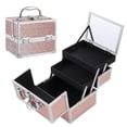 thumbnail image 1 of Organizador portátil de cosméticos Makeup Train Case Costravio, 1 of 7