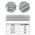 thumbnail image 6 of Xipuska Blue Beige Striped Bed Runners for King Size Bed, Decorative Bed Throws for Foot of Bed, Boho Colorful Rainbow Abstract Stripes Bed Runner Sofa Throw Bedding Scarf Slipcover for Bedroom, 6 of 6