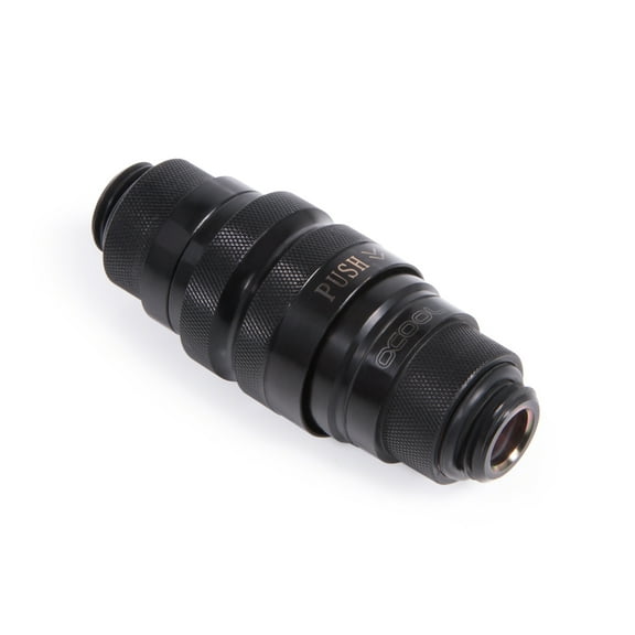 Alphacool Eiszapfen G1/4" M-M Quick Release Coupling Set, Deep Black