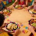 thumbnail image 6 of Carnival Party Tableware Set with Plates Cups Napkins Tablecloth and Decorations Complete Party Table Supplies Kit for Celebration Event Table Setup, 6 of 6