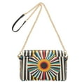 thumbnail image 2 of FORMRS Women Crossbody Purse with Chain Strap Vegan Leather Shoulder Handbag, Geometric Stripes, 2 of 7