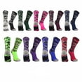 thumbnail image 2 of TCK Woodland Camo Elite Basketball Football Lacrosse proDRI Crew Socks (Neon Green, Medium), 2 of 2