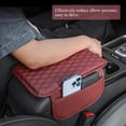 thumbnail image 4 of Car Center Console Armrest Cover, Leather Car Center Console Cover Cushion with 2 Storage Bags, Universal Center Console Pad Car Armrest Lids Storage Box Auto Interior Accessories, 4 of 6