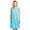 Teal, variant on Casual Nights Women's Fancy Lace Neckline Silky Tricot Nightgown - Sky Blue - Large