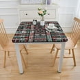 thumbnail image 3 of nygtbtfer Rustic Spice Cabin Plaid  Tablecloth, Country Cottage Plaid Easy Care Cotton Weave Easy Care Tablecloth, 3 of 7