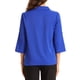 thumbnail image 3 of INSPIRAR CHIC Blusa de mujer con cuello en V, mangas 3/4 enrollables, fluida y plisada en color azul real, 3 of 6