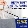thumbnail image 4 of Set de perchas para pantalones Lifemaster Metal, 20 piezas, antideslizantes, color negro, 4 of 8