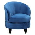 thumbnail image 3 of Sophia Swivel Accent Chair in Blue Velvet, 3 of 9