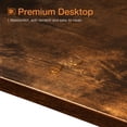 thumbnail image 2 of ODK Table de Pub Rectangulaire Moderne 39 Pouces Hauteur de Bar avec Pieds en Métal, Marron, 2 of 4