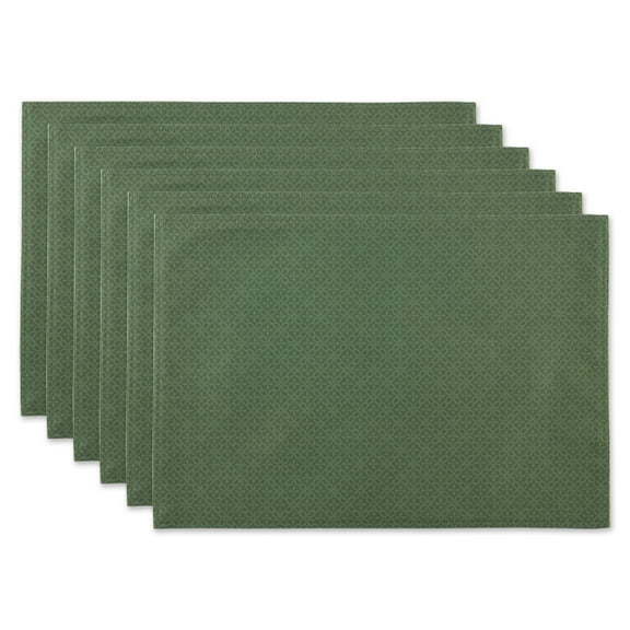 Artichoke Tonal Lattice Print Outdoor Placemat (Set of 6)