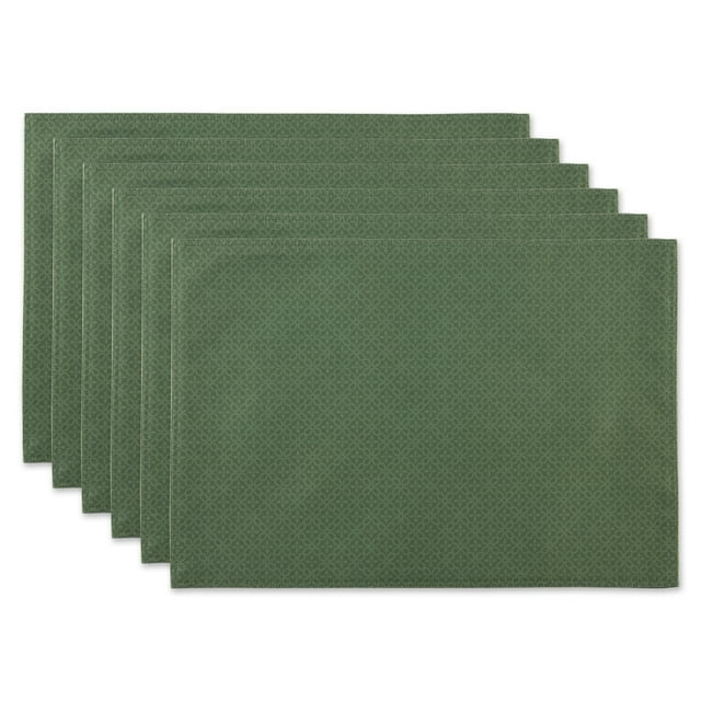 Design Imports CAMZ13022 Ensemble de 6 Napperons d'Extérieur à Motif Treillis Artichaut DII