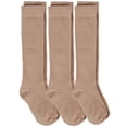thumbnail image 2 of Piccolo Girls' School Uniform Knee-High Sock Three-Pack 9-11 Navy, 2 of 2