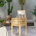 thumbnail image 2 of Outdoor Patio Furniture Sets Outsunny Wooden Patio Cooler, 54Qt. Outdoor Beverage Cooler with Bottle Opener and 3 Handles for Backyard Deck Poolside Party, Natural,Garden Patio Furniture Sets, 2 of 5