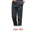thumbnail image 2 of Chef pantalones hombres con bolsillos elásticos de la cintura holgada cocinar pantalón camarero uniforme amigable para la piel ropa para restaurante Hotel cafetería cocina 2xl rayas de cebra Advancent  HA012102-10, 2 of 6