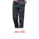 thumbnail image 2 of Chef pantalones hombres con bolsillos elásticos de la cintura holgada cocinar pantalón camarero uniforme amigable para la piel ropa para restaurante Hotel cafetería cocina 2xl rayas de cebra Scienceny  HA012102-10, 2 of 6