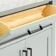thumbnail image 5 of Ariel Hepburn 31 In. Oval Sink Vanity With 1.5 In. Carrara White Countertop In Grey, 5 of 10