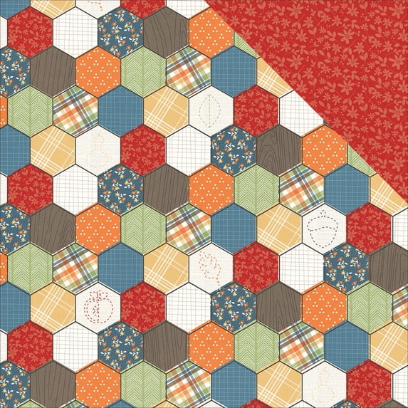 Hello Fall Double-Sided Cardstock 12"X12"-Warm & Cozy