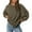 Army Green, variant on PRETTYGARDEN Oversized Sweatshirt for Women Fashion Crewneck Long Sleeve Pullover Waffle Knit Tops Fall Trendy Clothes