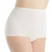 Women's Shadowline 17005P Plus Size Spandex Classics Brief Panty (Ivory 3X)