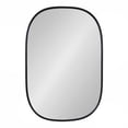 thumbnail image 2 of Kate and Laurel Caskill Mid-Century Modern Decorative Wall Mirror, 24" x 35.5", Black, Rounded Edged Rectangular Frame, 2 of 7