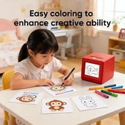 Smart AI Voice Sticker Maker Machine,Mini Sticker Printer, Inkless Portable Thermal Sticker Printer Box with Photo Printing, DIY Label Maker for Scrapbooking, Crafts, Gift Wrapping(+20PCS Paper)