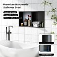 thumbnail image 2 of Niche de Douche 12 * 24 Po Niche Murale en Acier Inoxydable pour Rangement Installation Facile, 2 of 6