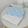 thumbnail image 5 of 15 Inch Laptop Sleeve Quilted Laptop Bag Floral Laptop Carrying Case Fashion Bag (blue L), 5 of 7