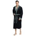 thumbnail image 1 of Bata NY Threads Talle Chico-Mediano Franela de Peluche Negro Gris, 1 of 6