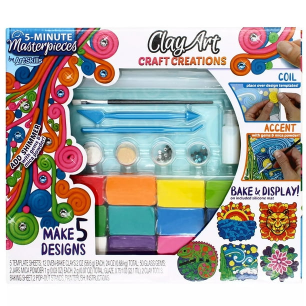 ArtSkills 5 Minute Masterpieces Clay Art Craft Activity Kit Walmart