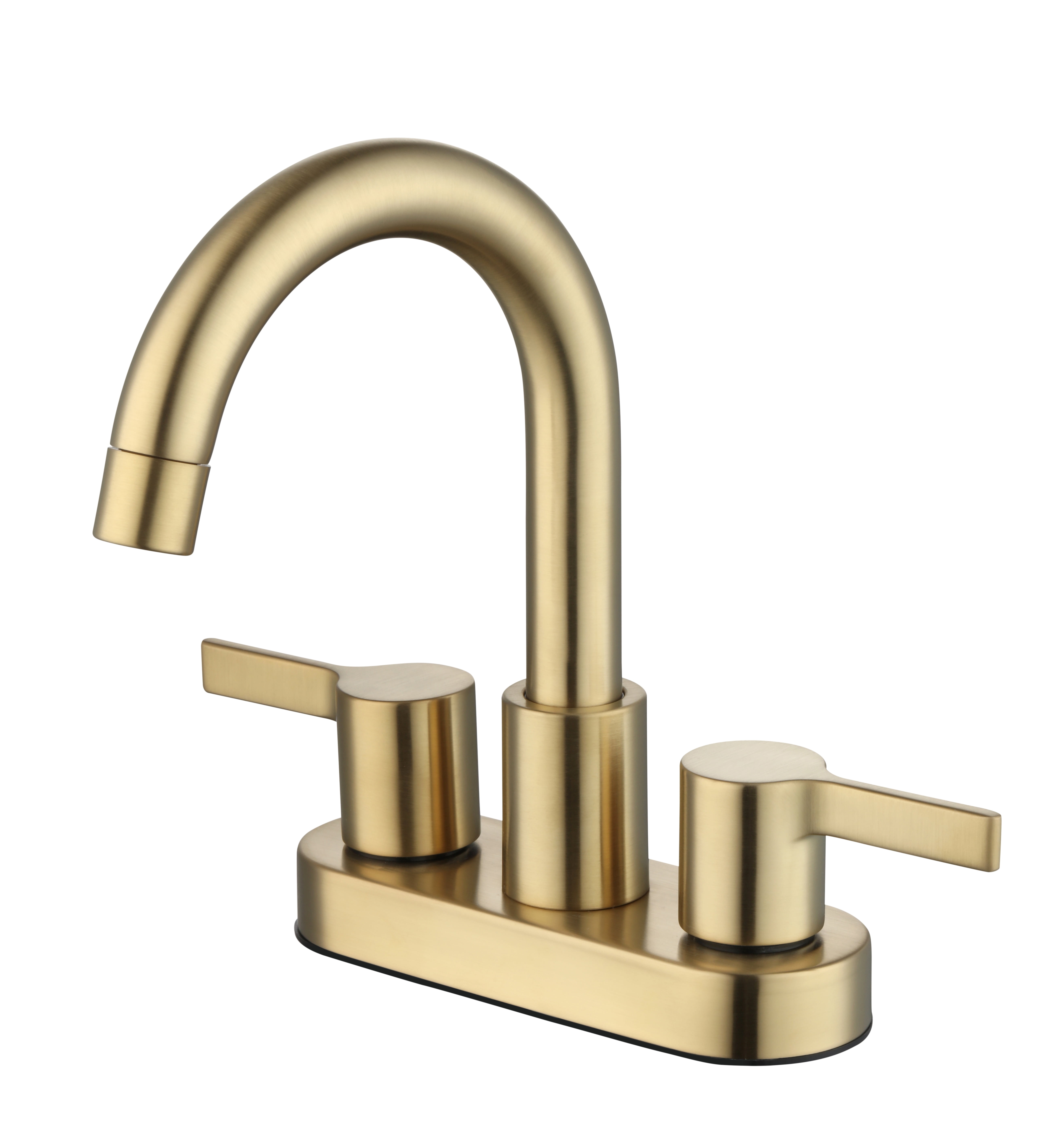 (2 pack) Better Homes & Gardens Clean Modern 4" Centerset Bathroom Faucet in Brushed Brass