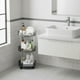 thumbnail image 5 of Carrito de almacenamiento con ruedas de 3 niveles | Organizador de plástico transparente para cocina, baño y sala de estar | Carrito móvil multicapa con ruedas, 5 of 5