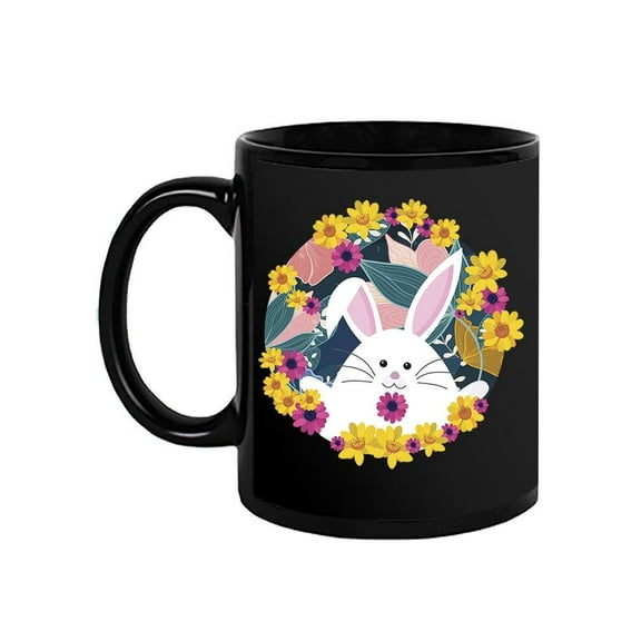 Cute Bunny And Flowers Mug - SPIdeals Designs,