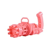 Pudcoco Bubble Gun Toy with 8-hole Strong Sealing Gatling Game Machine