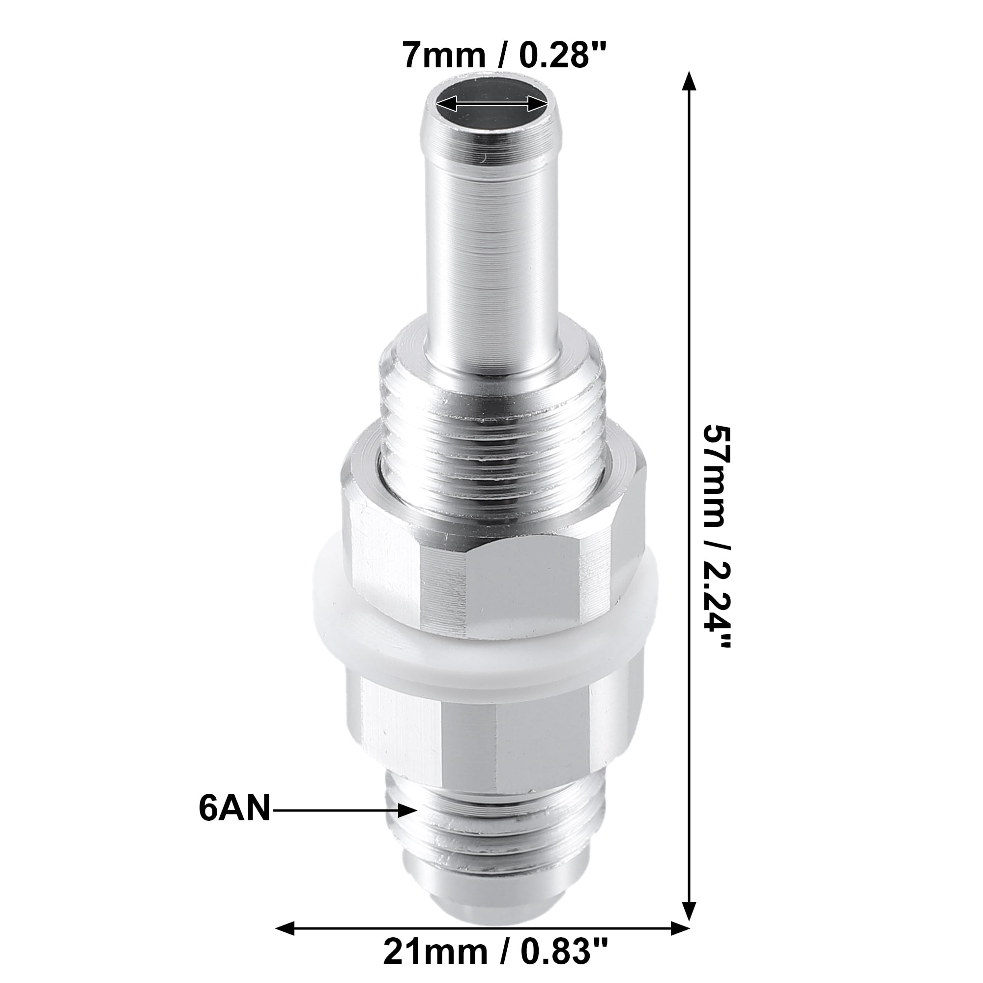 Raccord Réservoir Carburant Aluminium 2 Pièces 5/16 (AN6) - Neuf Générique